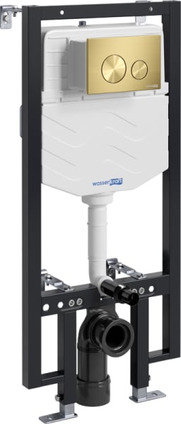Система инсталляции для унитазов Wasserkraft Vils 56TLT.010.ME.MG02, с кнопкой смыва матовое золото