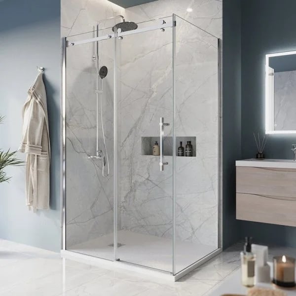 Душевой уголок BelBagno Marino -AH-1-110/90-C-Cr профиль хром
