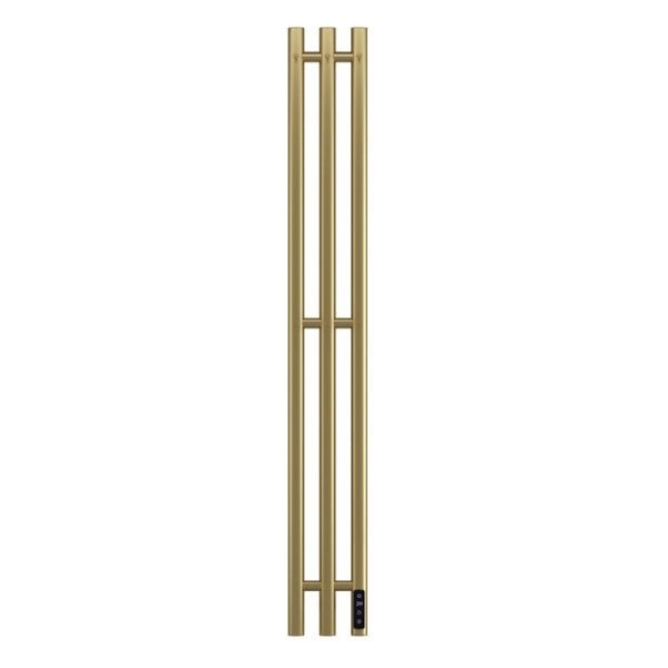 Полотенцесушитель электрический APEXTERMO Луна LN10112GLB 1100x120 с крючками, золотой матовый