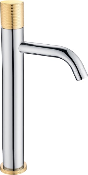 Смеситель для раковины Boheme Stick 122-CRG.2 chrome touch gold