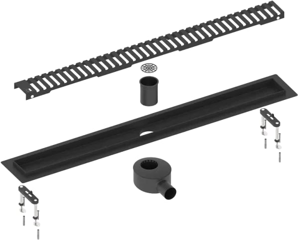 Душевой трап (лоток) Timo Drain Systems DS230107/03 700 вставка lines, черный