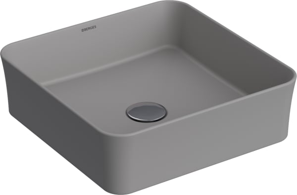Накладная раковина Berges Ego SL 39x39 матовая серая