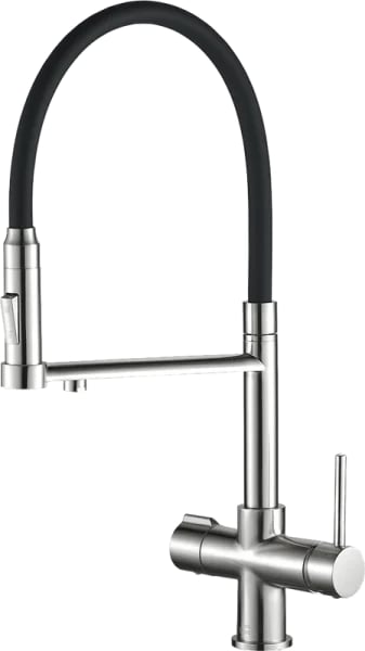 Смеситель для кухни Steel Hammer SH 2003 SATIN сатин, с гибким изливом