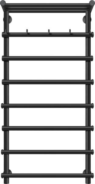 Полотенцесушитель электрический Secado Турин 1 КСП 100x60, черный, L