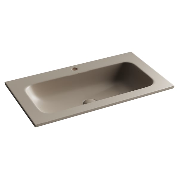 Мебельная раковина Ceramicanova Grace прямоугольная капучино матовый 81 см CN7012MC