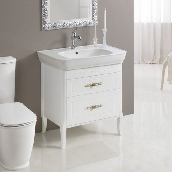 Тумба под раковину без столешницы BelBagno Prado PIA2 80 bianco lucido