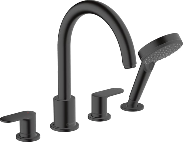 Смеситель на борт ванны Hansgrohe Vernis Blend 71456670, черный