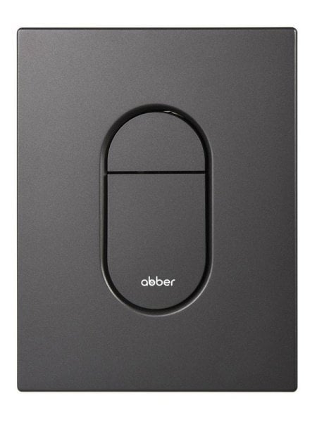 Кнопка смыва для инсталляции Abber AC0124NG АБС-пластик, цвет оружейная сталь