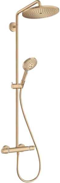 Душевая стойка Hansgrohe Croma Select S 280 1jet Showerpipe 26890140, шлифованная бронза