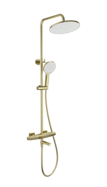 Душевая стойка Wonzon & Woghand NEO WW-B3046-A1-BG, брашированное золото