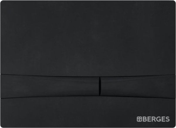 Кнопка смыва Berges Novum F5 чёрный, матовый