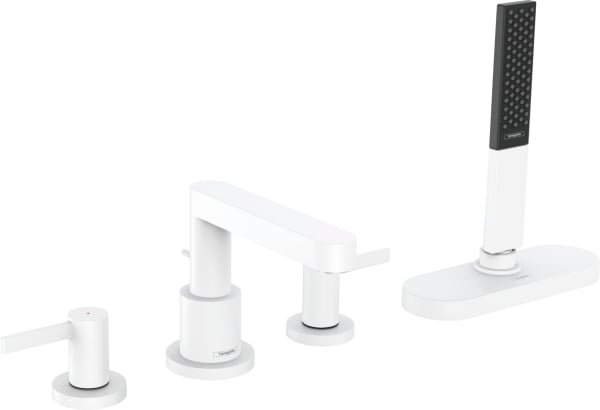 Смеситель на борт ванны Hansgrohe Finoris 76444700, матовый белый
