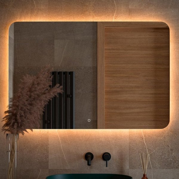 Зеркало Defesto Opti DF 2820SH 120х80 с LED-подсветкой, 3000К, сенсорный выключатель