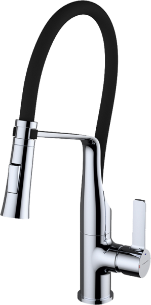 Смеситель для кухни Clever Chef 99735 хром, с гибким изливом