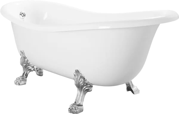 Ванна из искусственного камня Migliore Milady 26241 185x80 см, отдельностоящая, белая, овальная, с д