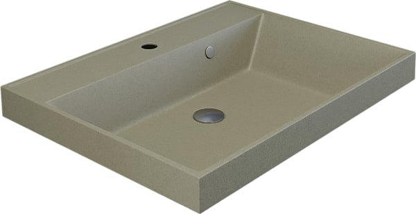 Мебельная раковина Uperwood Classic Quartz 291030013 60 см, матовая бежевая, десерт