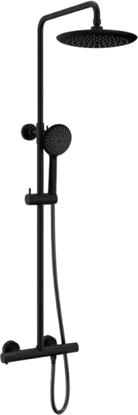 Душевая стойка Vincea Desire VSFS-1D0TMB, с термостатом, черная матовая