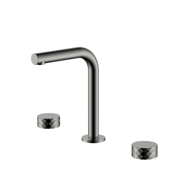 Смеситель для раковины Boheme Stick diamond 152-SGM shine gun metal