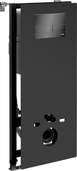 Система инсталляции для унитазов Wasserkraft Abens 20TLT.010.ME.BL.PB04, с кнопкой смыва черной