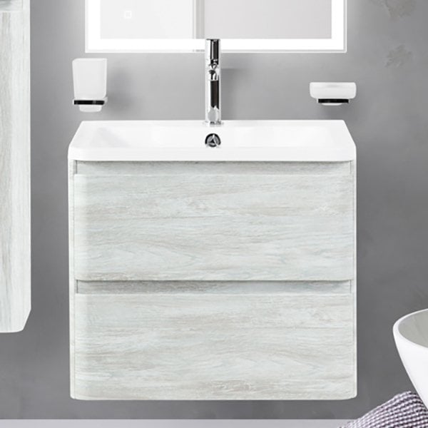 Тумба под раковину без столешницы BelBagno Albano 70 подвесная, rovere vintage bianco