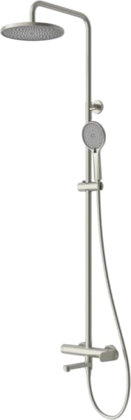Душевая стойка Cezares Stylus STYLUS-CVD-IN, со смесителем и изливом, сатин