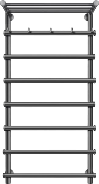 Полотенцесушитель электрический Secado Турин 1 КСП 100x60, графит, L