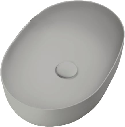 Накладная раковина Kerasan Nolita 534359 60х40 см, светло-серая