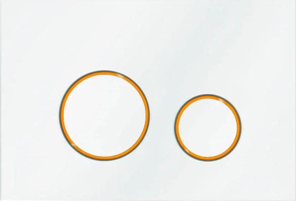 Кнопка смыва Veconi Round Design VFRD004WHG белая