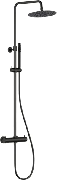 Душевая стойка AQUAme AQM8006MB, черная матовая