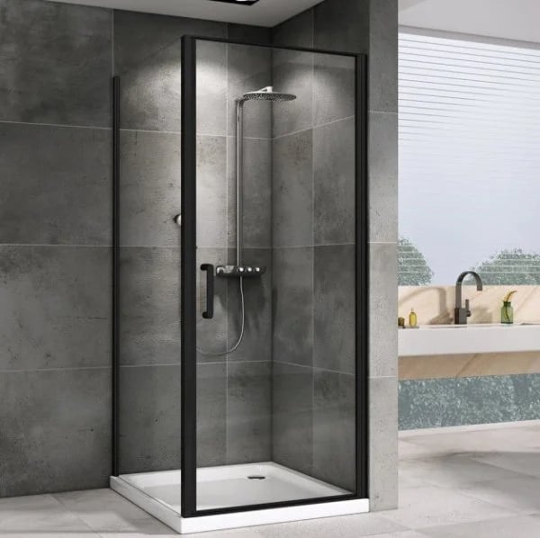 Душевой уголок Abber Sonnenstrand AG04100B-S75B 100x75, профиль черный, стекло прозрачное