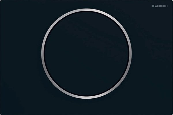 Кнопка смыва Geberit Sigma 10 115.758.14.5 черная матовая, хром глянцевый