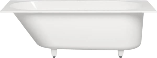 Ванна из искусственного камня Salini Ornella S-Sense 170x75 см, встраиваемая, белая, на ножках