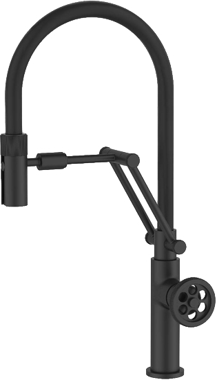 Смеситель для кухни IDDIS Grange GRABLFLi05 черный матовый с гибким изливом