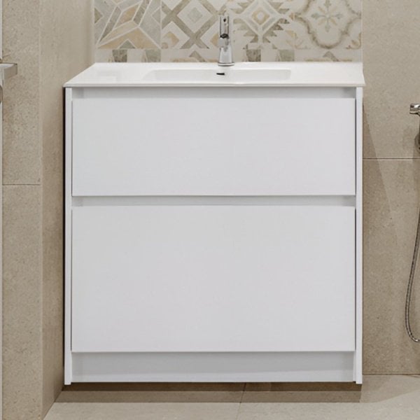Тумба под раковину без столешницы BelBagno Kraft 80 напольная, bianco opaco
