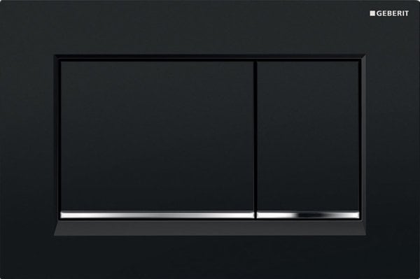 Кнопка смыва Geberit Sigma 30 115.883.KM.1 черная, глянцевый хром