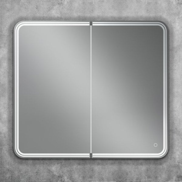 Зеркало-шкаф Art&Max Verona 90х80 белое, с LED-подсветкой, 6000К