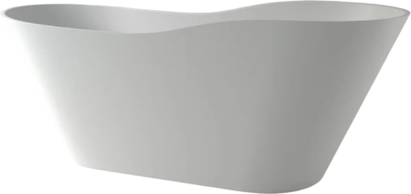 Ванна из искусственного камня Holbi Afrodita 1.01.005.11.1 160x70 см, отдельностоящая, матовая белая