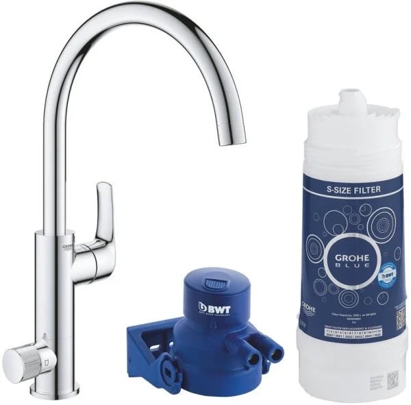 Смеситель для кухни Grohe Blue Pure Eurosmart 119708, с фильтром