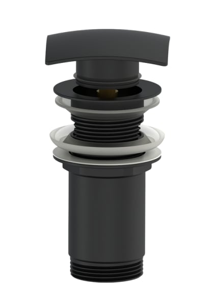 Донный клапан для раковины Wonzon & Woghand WW-88SS08-MB черный матовый