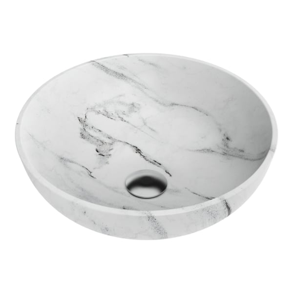 Накладная раковина Omoikiri Hitomi 41 WH Marble