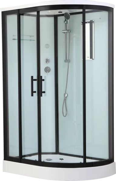 Душевая кабина Timo Standart T-6602 B L, профиль черный