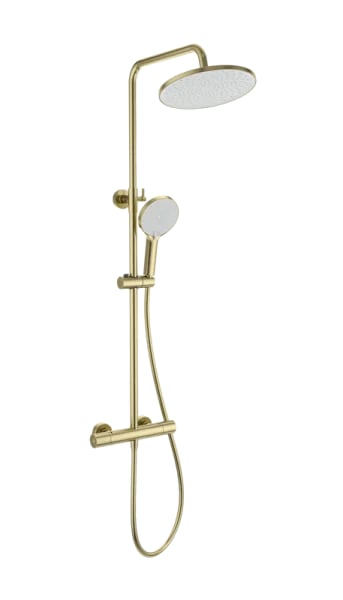 Душевая стойка Wonzon & Woghand INN 1 WW-B3013-T1-BG, брашированное золото
