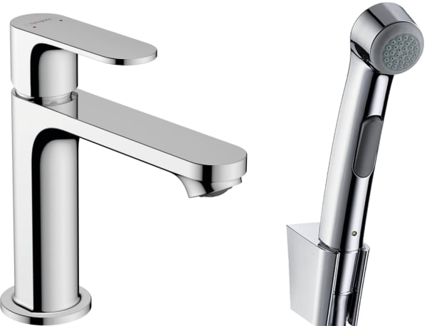 Смеситель для раковины Hansgrohe Rebris S 72215000 с гигиеническим душем, хром