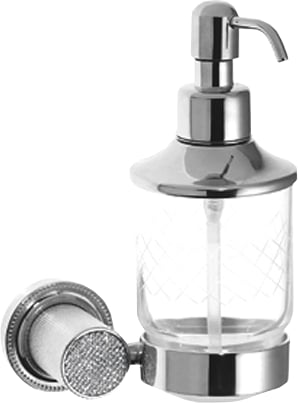 Дозатор Boheme Royal Cristal Chrome подвесной