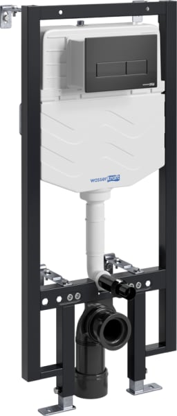 Система инсталляции для унитазов Wasserkraft Vils 56TLT.010.ME.MB03, с кнопкой смыва матовой черной