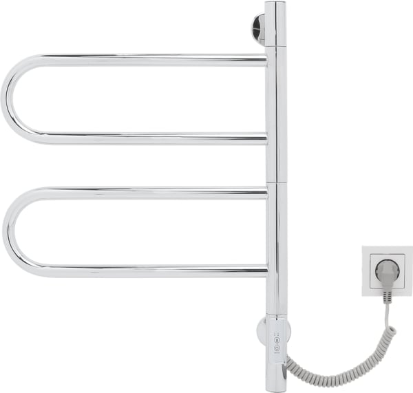 Полотенцесушитель электрический Vincea VTD-1R1CE 44x60 хром