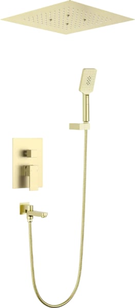 Душевой комплект Timo Selene SX-2039/17SM, С ВНУТРЕННЕЙ ЧАСТЬЮ, золото матовое