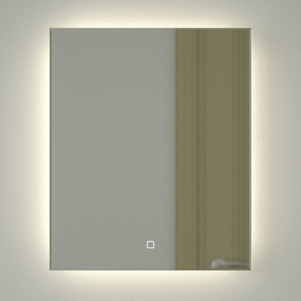 Зеркало Defesto Glow DF 2503S 50х60 с LED-подсветкой, 4 500 K, сенсорный выключатель