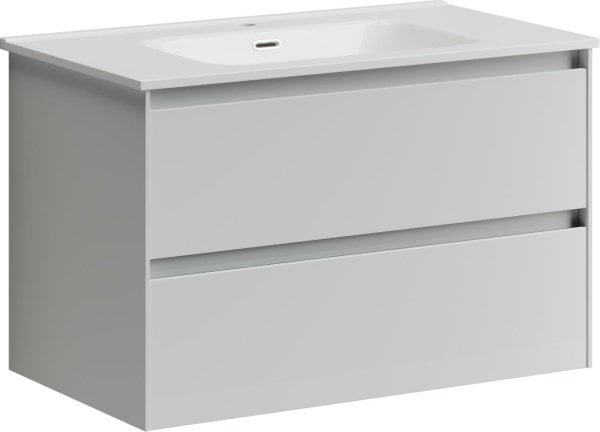 Тумба под раковину Sancos Cento 80 подвесная белый глянец, CN80W