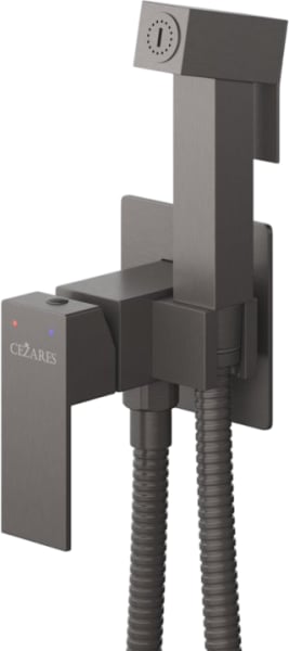 Гигиенический душ Cezares Slider SLIDER-DIF-GM С ВНУТРЕННЕЙ ЧАСТЬЮ, оружейная сталь
